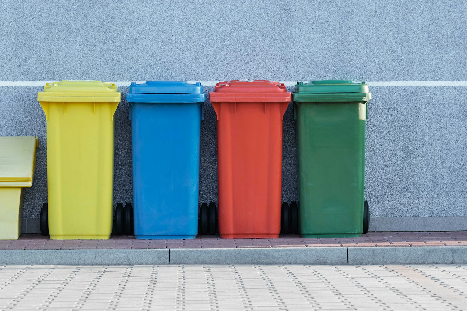 Poubelles de recyclage